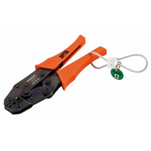 Alicates de carraca para terminales aislados con lazo de alambre metálico fijo | TAHCRW01