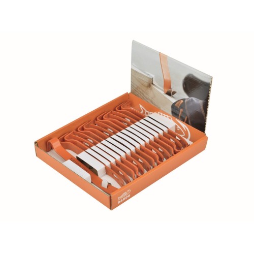 Barras desencofradoras planas pequeñas con extremo doblado y extremo plano, expositor con 15 piezas | WBMF190IP