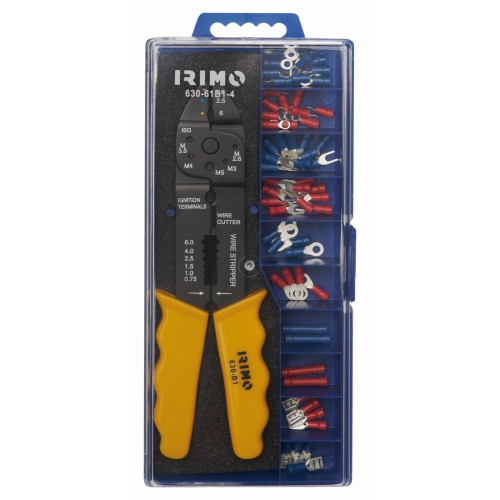 Juego de alicate de engastar con 60 terminales aislados | 630-61B1-4