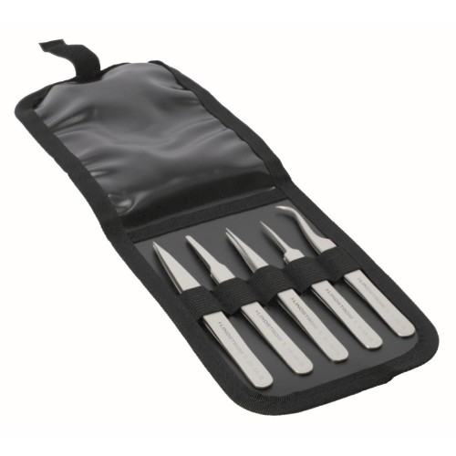 Juego de 5 pinzas gama económica Estilo de punta 00-SA, 2A-SA, 3C-SA, 5-SA, 7-SA | 9861