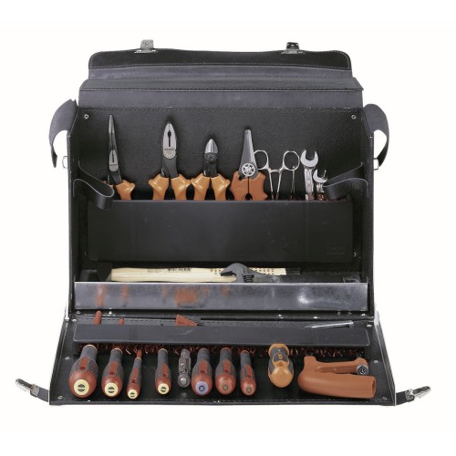 Composición de herramientas para electricistas en una bolsa de cuero: 28&nbsp;piezas | 3049-2