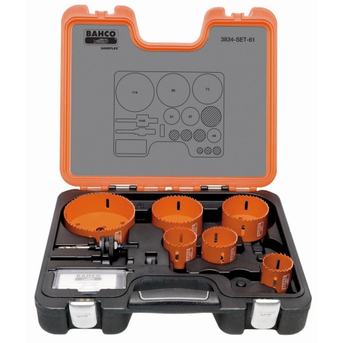 Juego de coronas de sierra bimetal Sandflex® de 51-114&nbsp;mm (7 piezas) | 3834-61