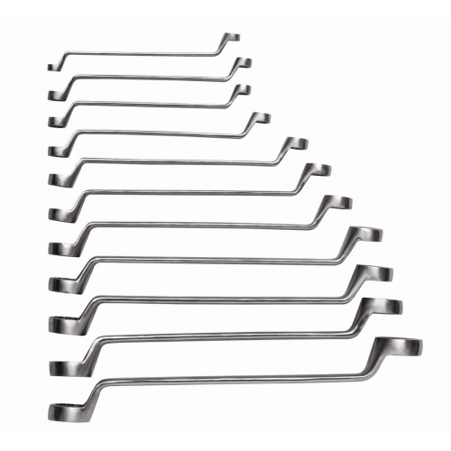 Set de llaves de estrella acodadas de acero inoxidable, mm. 11 piezas | SS011-11-2