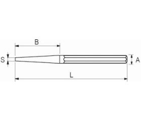 Botador cónico con mango octogonal | 514