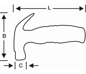Martillo de uña Stubby | 520-13S-1