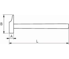 Martillo de peña con mango de fibra de vidrio | 522-23-2/522-43-2