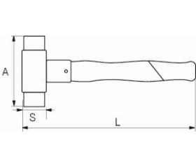 Maza antirrebote con bocas de nailon. | 529611-529631