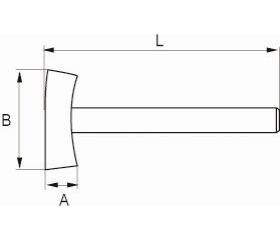 Maza de tipo español con mango de nogal | 530-03-2/530-07-2