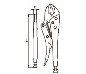 Mordazas curvadas con cortador y mango bi-material | 648-140-1/648-250-1