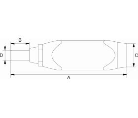 Destornillador dinamométrico preajustado con portapuntas hexagonal 1/4