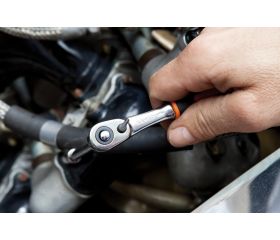 Carracas de cabeza delgada reversibles de 1/4