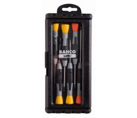 Juego de destornilladores de precisión ranurados/Phillips, 1,5-3 mm/PH0-PH1: 6 piezas | 706-1