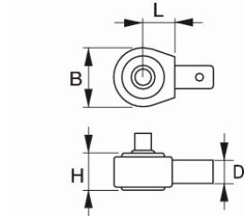 Inserto de cabeza de carraca de 14 × 18 mm | 7309-1/4 - 7314-1/2