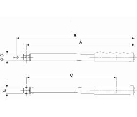 Llave dinamométrica electrónica de par y grados, con memoria/USB y cabeza intercambiable rectangular | TAWM9 MICRO