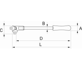 Mangos articulados con cabeza flexible de 3/4