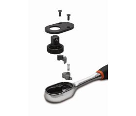 Carracas reversibles con cuadrado de 1/4