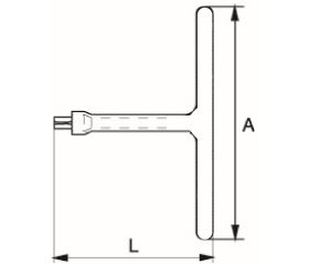 Mangos en T aislados VDE de 1/2