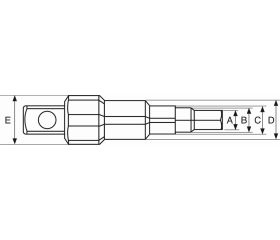 Llaves hexagonales escalonadas y combinadas para válvulas internas tipo lug | 8195-key