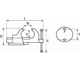 Tornillo de banco de guía redonda | 201231-201261
