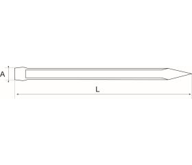 Cinceles de punta reafilables con mango octogonal | 8746