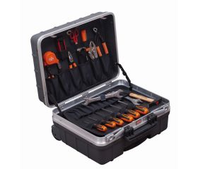 Composiciones de herramientas de uso general en maleta rígida con ruedas, 32 piezas | 984010320