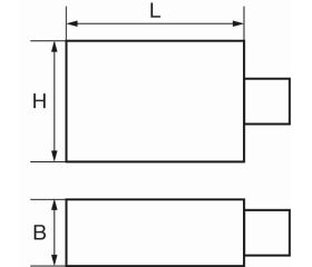 Adaptador para cabezas intercambiables con conector rectangular | 9/14/24/27A