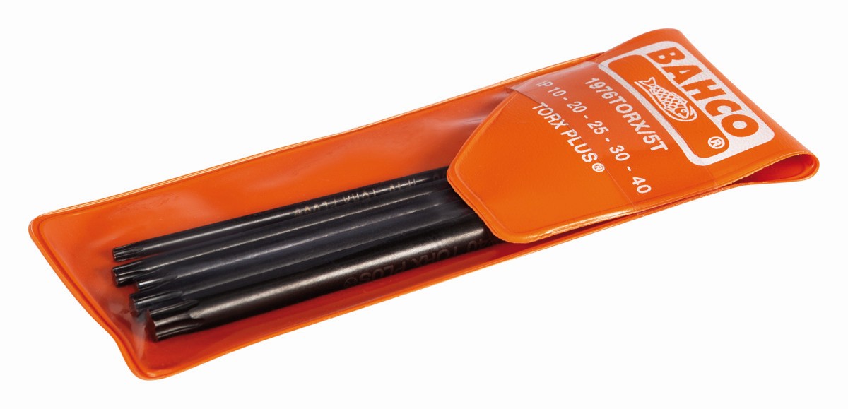 Juego de llaves hexagonales tipo allen TORX Plus® largas y fosfatadas (5 piezas) | 1976TORX/