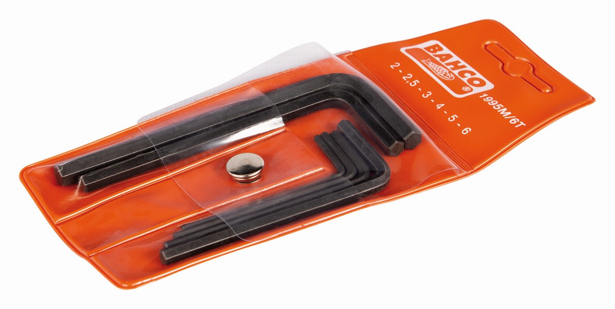 Juego de llaves hexagonales tipo allen y métricas con acabado fosfatado (6 Piezas) | 1995M/