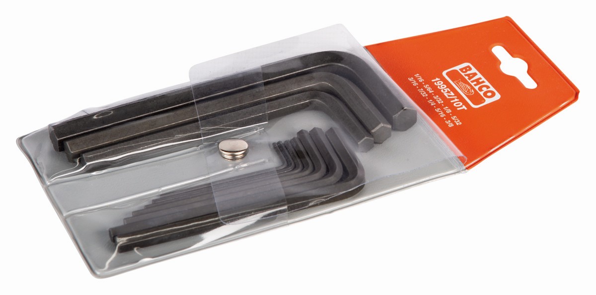 Juego de llaves hexagonales tipo allen e imperiales con acabado fosfatado (10 Piezas) | 1995Z/