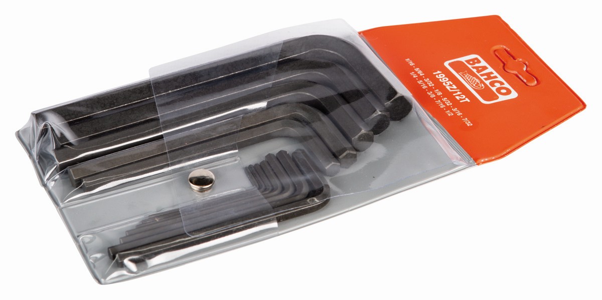 Juego de llaves hexagonales tipo allen e imperiales con acabado fosfatado (12 Piezas) | 1995Z/12T