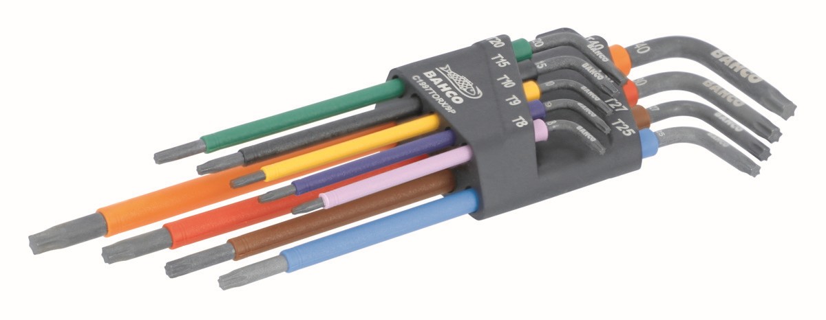 Juego 9 llaves tipo allen TORX® de colores | C1997TORX/9P