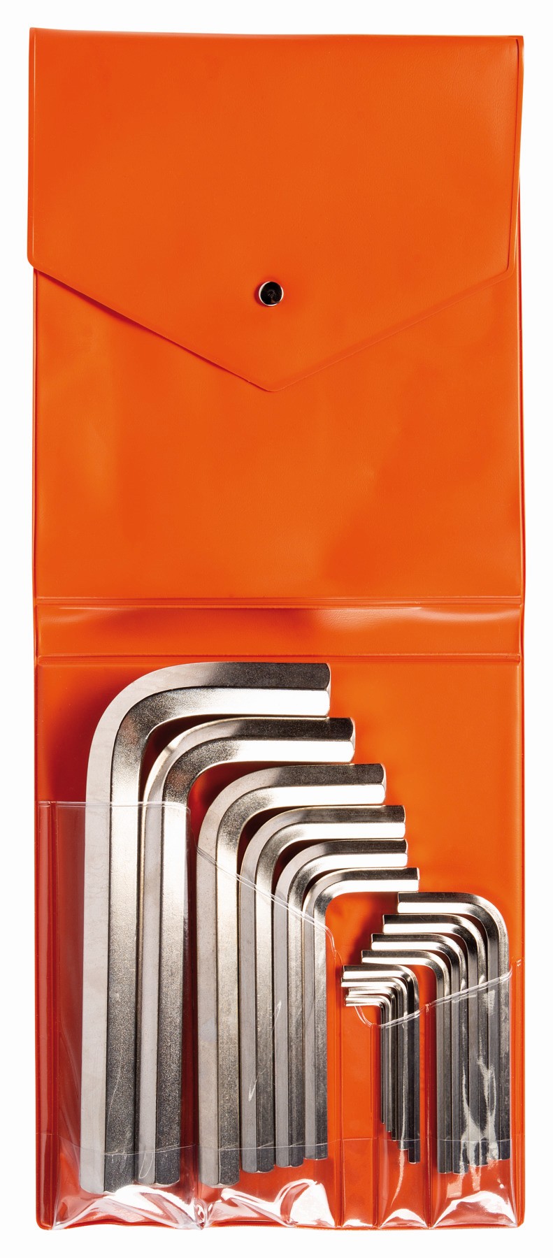 Juego de llaves hexagonales tipo allen y métricas con acabado niquelado (15 Piezas) | 1998M/15T