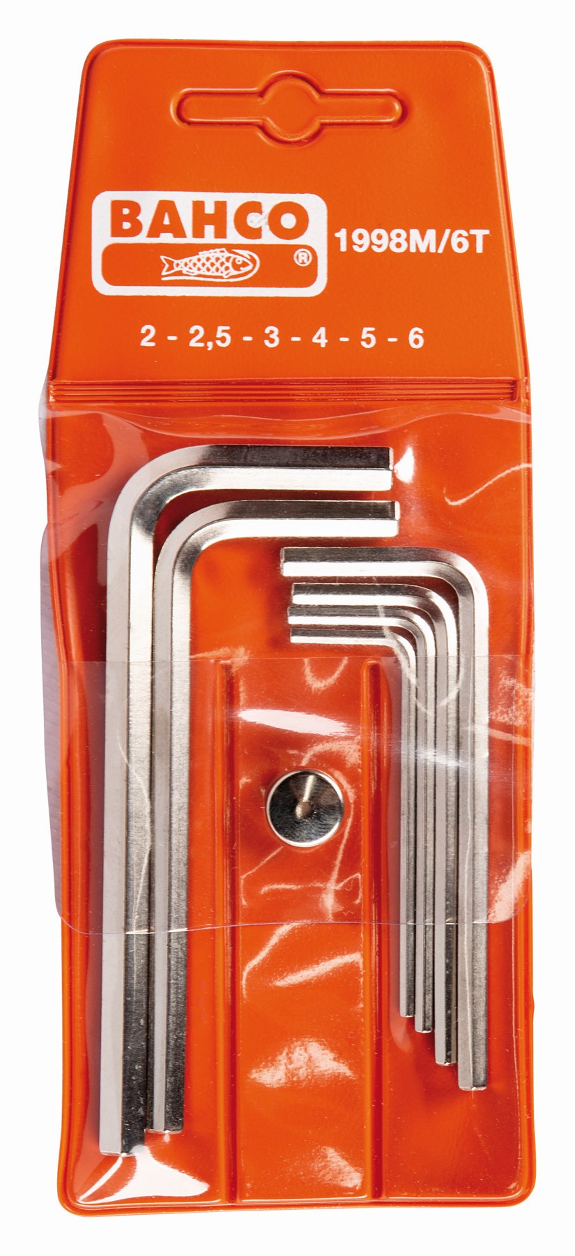 Juego de llaves hexagonales tipo allen y métricas con acabado niquelado (6 Piezas) | 1998M/