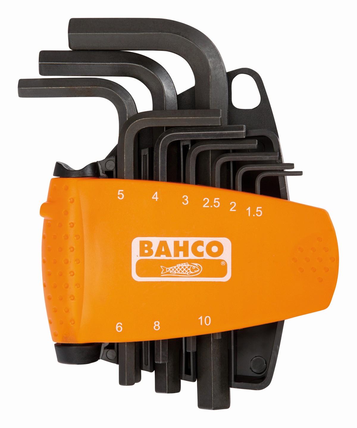 Juego de llaves hexagonales tipo allen métricas con soporte bi-componente compacto (9 piezas) | BE-9578