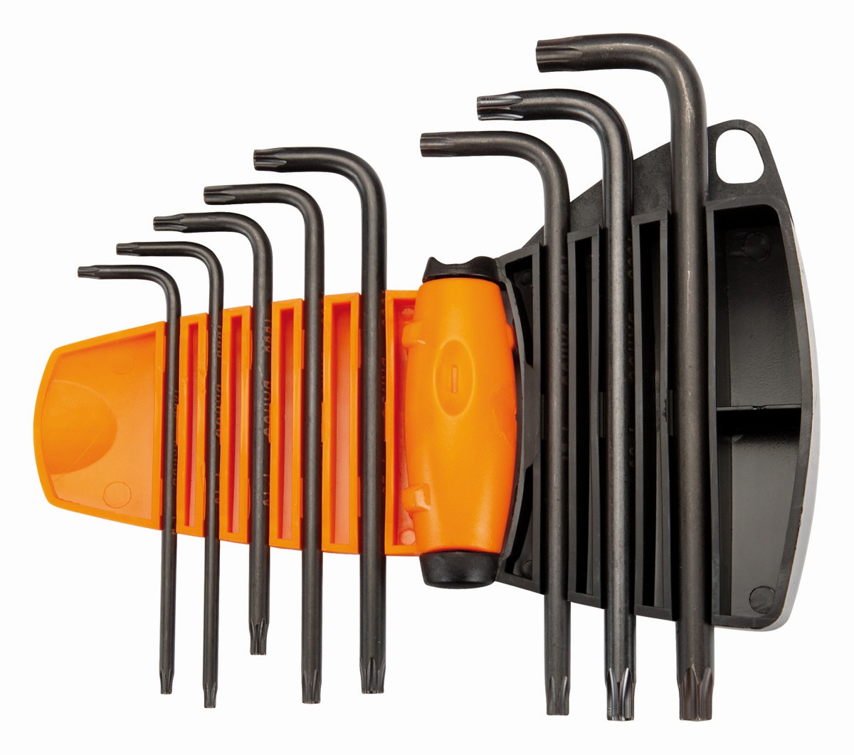 Juego de llaves hexagonales tipo allen TORX® largas y fosfatadas (8 piezas) | BE-9585