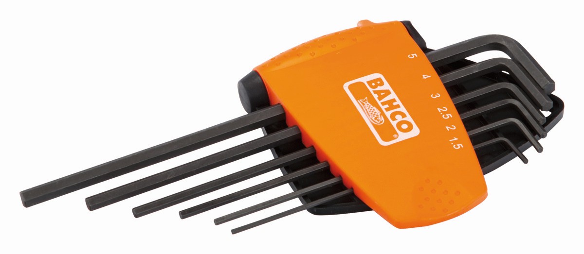 Juego de llaves hexagonales, métricas y largas con acabado fosfatado (9 Piezas) | BE-9586