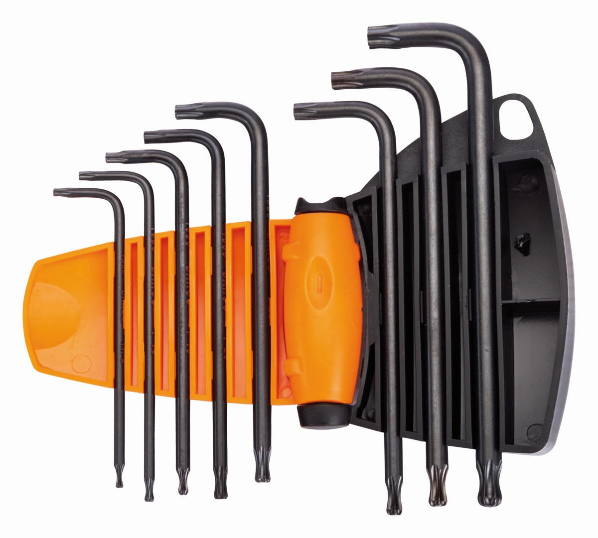 Juego de llaves hexagonales tipo allen TORX® con bola y fosfatadas (8 piezas) | BE-9675