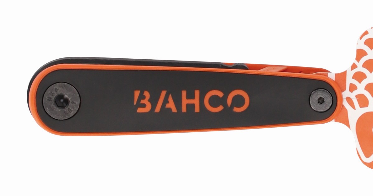 Juego de llaves hexagonales tipo allen en navaja, con bola, métricas y con mango bi-componente (7 piezas) | BE-9776B