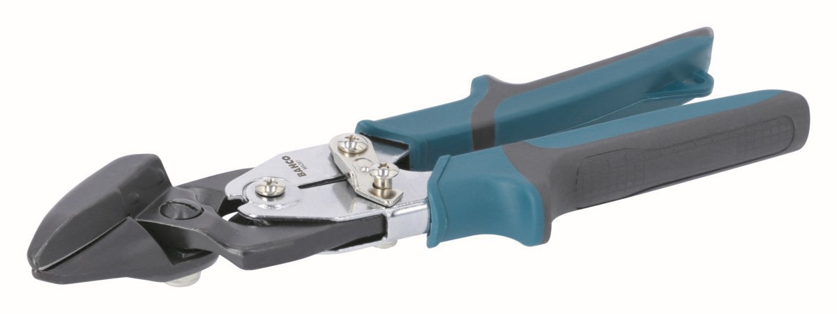 Tijeras para chapa de corte a derechas con mayor potencia gracias a la acción de palanca y mango codificado en color verde | MA361