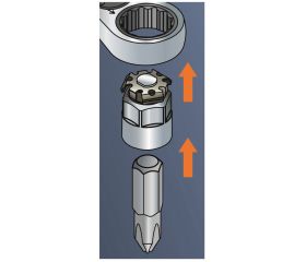 Juego de adaptadores de llaves combinadas con carraca | 1RMA/S4