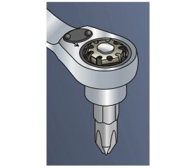 Juego de adaptadores de llaves combinadas con carraca | 1RMA/S4