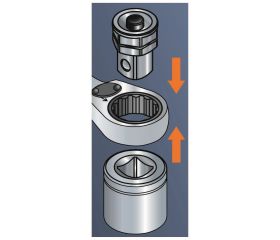 Juego de adaptadores de llaves combinadas con carraca | 1RMA/S4