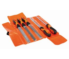 Juego de limas ERGO™, con escofina de media caña, corte basto, 200 mm: 5 unidades | 1-479