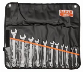 Juego de llaves planas combinadas métricas (11 piezas / bolsa) | 111M/11T