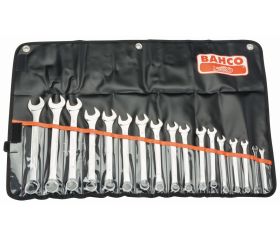 Juego de llaves planas combinadas métricas de 6-22 mm (17 piezas / bolsa) | 111M/17T