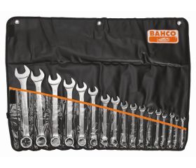 Juego de llaves planas combinadas métricas de 8-32 mm (17 piezas/estuche) | 111M/17TL