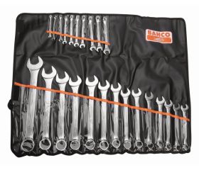 Juego de llaves planas combinadas métricas (24 piezas / bolsa) | 111M/24T