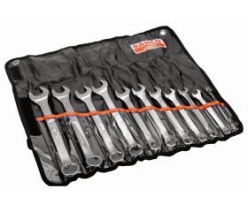 Juego de llaves planas combinadas imperiales (11 piezas / colgador de plástico negro) | 111Z/11T