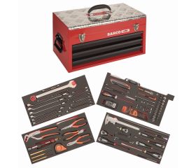 Composición de herramientas para aviación en caja metálica (124 piezas) | 1483KHD3RB-FF7