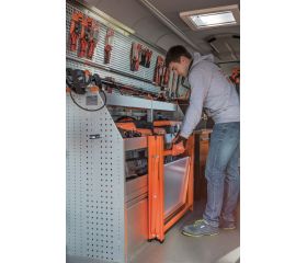 Bancos de trabajo portátiles con encimera de DM y galvanizada. | 1495FWBTD